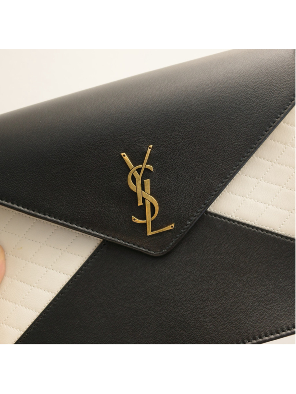 YSL Saint Laurent Gaby Quilted Lambskin Envelope Shoulder Bag - Picture 3 of 16